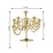 5-Inch 9 Arm Gold Mini Candelabra Cake Topper Candles